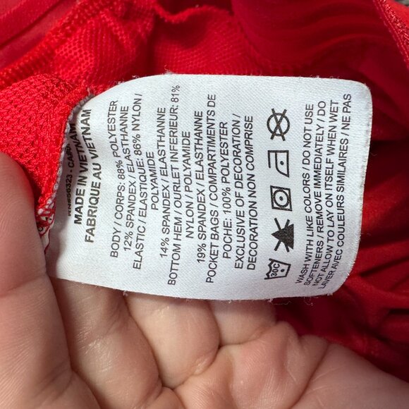 Nike Dri Fit Red Running Shorts Womens Spandex Size Medium - Picture 3 of 6